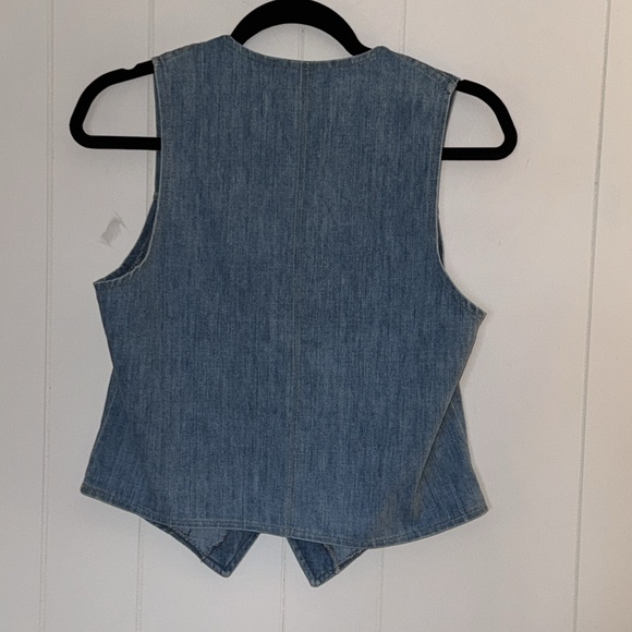 Vintage 60’s-70’s Levi's Blue Orange Tag Denim Vest Size S - Picture 9 of 16